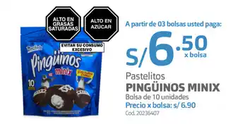 Makro Pastelitos Pingüinos Minix 10 unidades oferta