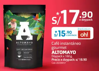 Makro Café Instantáneo Gourmet Altomayo 160g oferta