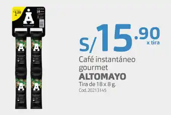 Makro Café Instantáneo Gourmet Altomayo 18x8g oferta