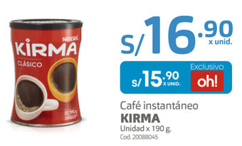 Makro Café Instantáneo Kirma 190g oferta