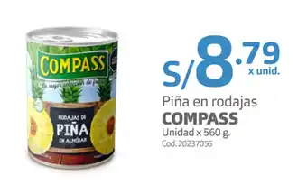 Makro Piña en Rodajas Compass 560g oferta