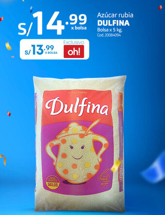 Makro Azúcar Rubia Dulfina 5kg oferta