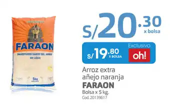 Makro Arroz Extra Añejo Naranja Faraon 5kg oferta