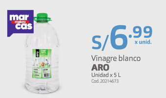 Makro Vinagre Blanco Aro 5L oferta