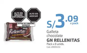 Makro Galleta Chocolate GN Rellenitas 8 unids. oferta