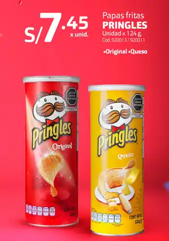Makro Papas Fritas Pringles 124g oferta