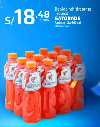 Makro Bebida Rehidratante Tropical Gatorade 12x500ml oferta