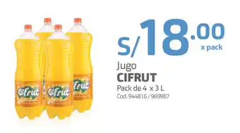 Makro Jugo Cifrut 4x3L oferta