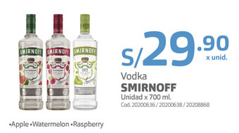 Makro Vodka Smirnoff 700ml oferta