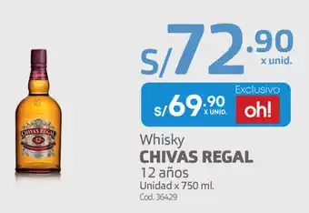 Makro Whisky Chivas Regal 12 años 750ml oferta