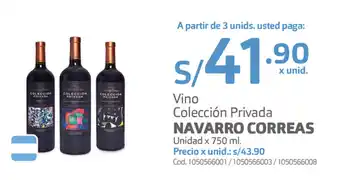 Makro Vino Colección Privada Navarro Correas 750ml oferta