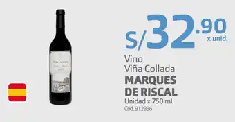 Makro Vino Viña Collada Marques de Riscal 750ml oferta
