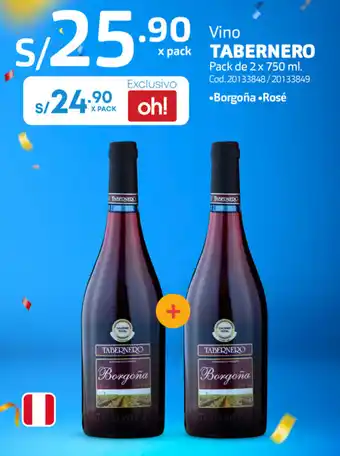 Makro Vino Tabernero 2x750ml oferta