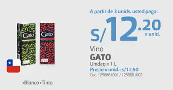 Makro Vino Gato 1L oferta
