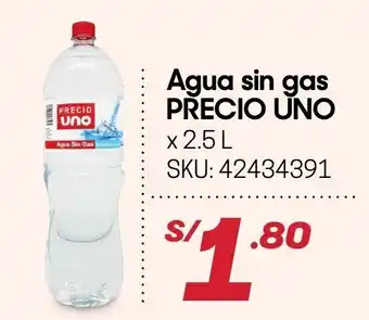 Hiperbodega Precio Uno Agua Sin Gas Precio Uno 2.5L oferta