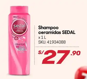 Hiperbodega Precio Uno Shampoo Ceramidas Sedal 1L oferta