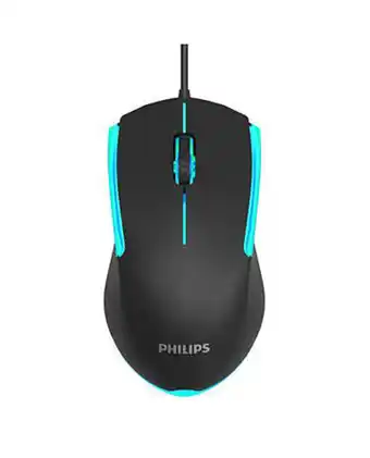 Tiendas EFE Mouse gamer philips display de colores 1200 dpi oferta