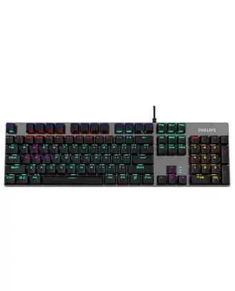 Tiendas EFE Teclado gaming retroiluminado philips oferta