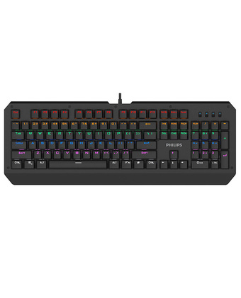Tiendas EFE Teclado gaming retroiluminado rgb philips oferta