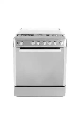 Tiendas EFE Cocina a gas midea inox con grill 75cm 5 hornillas oferta