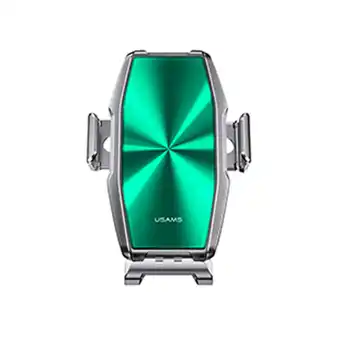 Tiendas EFE Soporte y cargador inalámbrico para auto usams 1w us-cd134 - plateado oferta