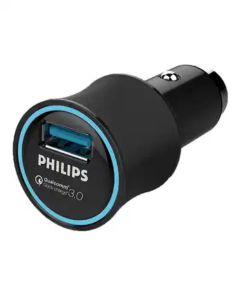 Tiendas EFE Cargador de auto philips 2 puertos oferta