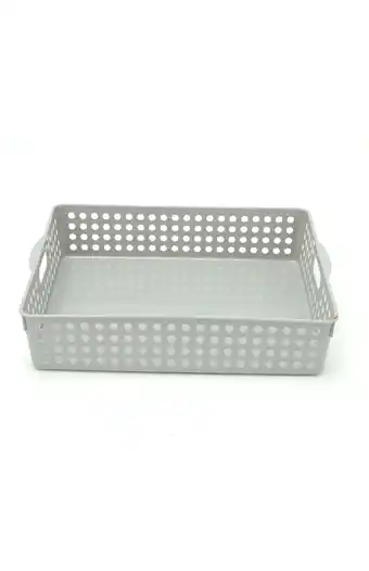 Tiendas EFE Caja organizadora plástica gris 25cm oferta