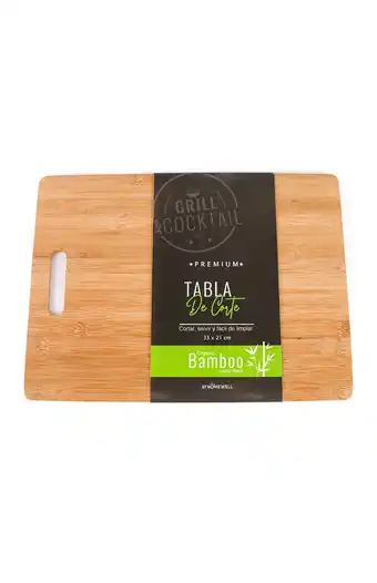 Tiendas EFE Tabla de cocina bambú 33cm oferta