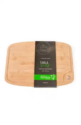 Tiendas EFE Tabla de cocina bambú 34cm oferta