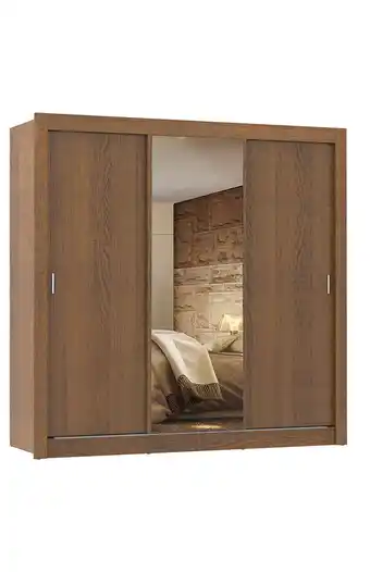 Tiendas EFE Ropero 3 puertas con espejo roma rustic oferta