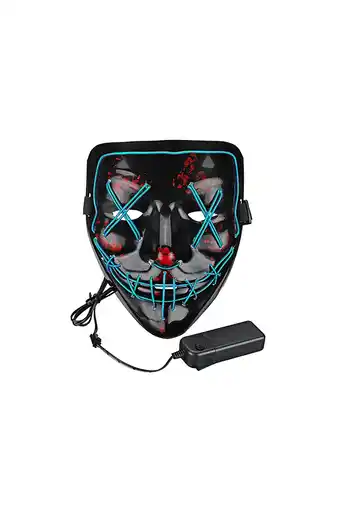 Tiendas EFE Máscara led de la purga halloween fiesta - azul oferta