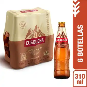 Tottus Cerveza cusquena doble malta lager 310ml oferta