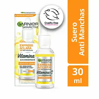 Tottus Serum garnier skin actv express aclara vit c 30ml oferta