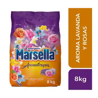 Tottus Detergente en polvo pétalos lavanda rosas oferta