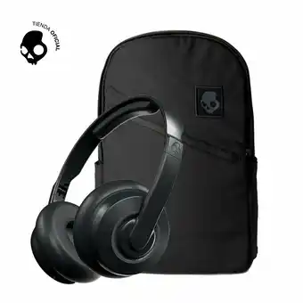 Audifono skullcandy cassette bt black + mochila commuter