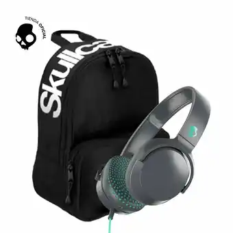 Tottus Audifono skullcandy riff mic miami + mochila plain oferta