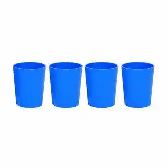 Tottus Vaso casa x 4 azul oferta