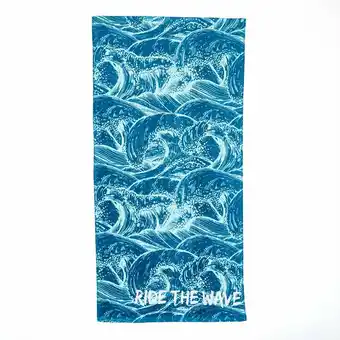 Tottus Toalla playa estampada olas 70x140cm oferta