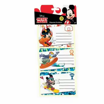 Tottus Etiqueta escolar pegafan mickey sport ex oferta