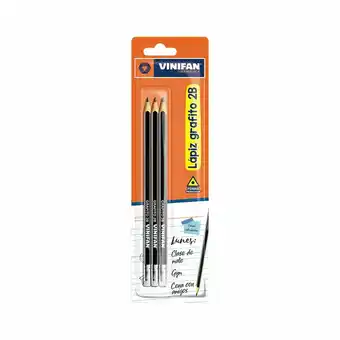 Tottus Lapiz vinifan grafito 2b blister oferta