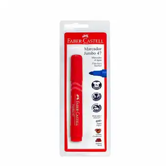 Tottus Marcador al agua rojo jumbo 47 oferta