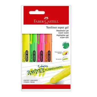 Tottus Resaltador súper gel 4 unidades oferta