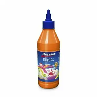 Tottus Tempera artesco kids x 250 ml naranja oferta