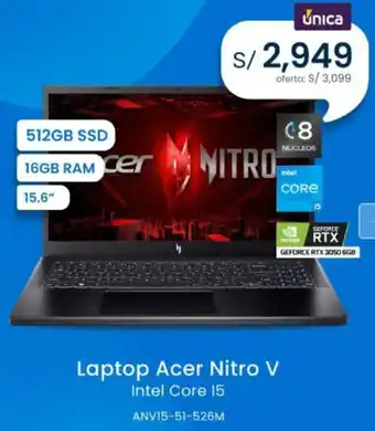 Tiendas EFE Laptop Acer Nitro V Intel Core i5 oferta