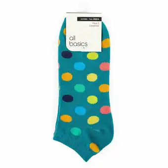 Tottus Pack 3 talonera print hombre oferta