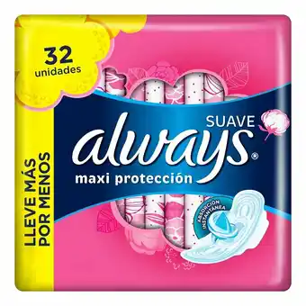 Tottus Toallas higiénicas suave maxi protección con alas oferta