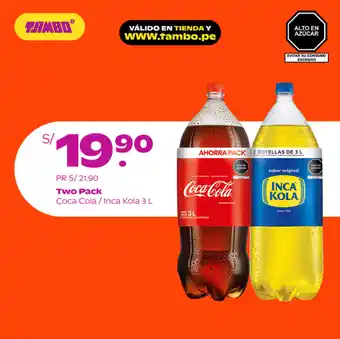 Tambo Coca-Cola/Inca Kola 3L oferta