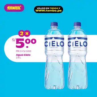 Tambo Agua Cielo 2.5L oferta
