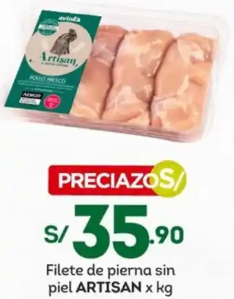 Tottus Filete de pierna sin piel ARTISAN x kg oferta