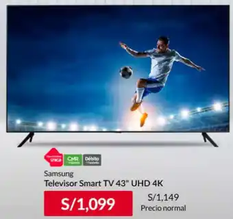 Sodimac Samsung Televisor Smart TV 43" UHD 4K oferta